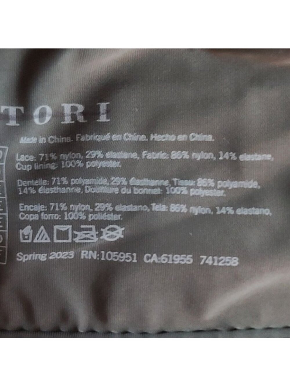 Natori Floral Lace Underwire Bra 32DD Black Padded Full Coverage T Shirt NWOT - Picture 8 of 8